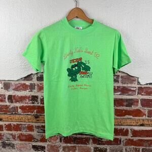 Vintage Christian Shirt Sz Small Green Single Stitch Toadally Awesome Frog Funny